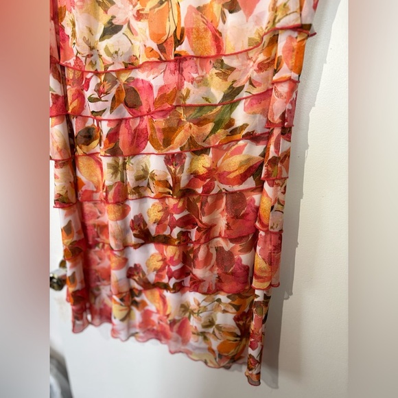 🎉4/30$🎉 Dressbarn Floral Ruffle Dress - Size 16 - Picture 3 of 5